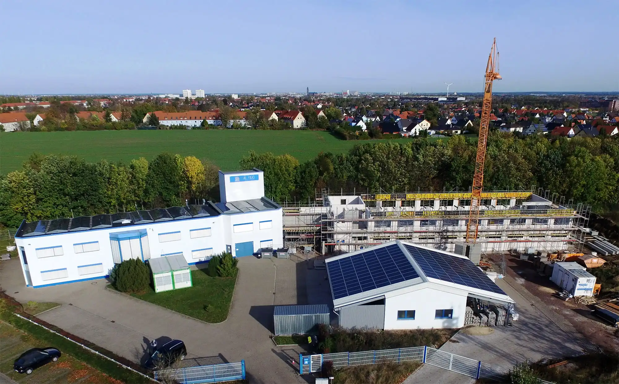 Der Erweiterungsbau wächst