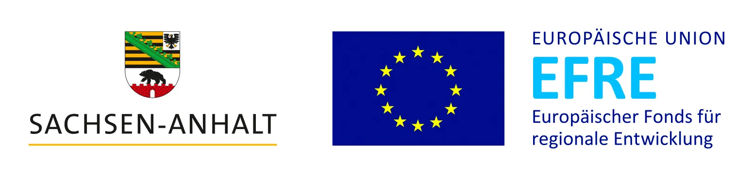 Logo von Sachsen-Anhalt und EFRE Europäischer Fonds für regionale Entwicklung