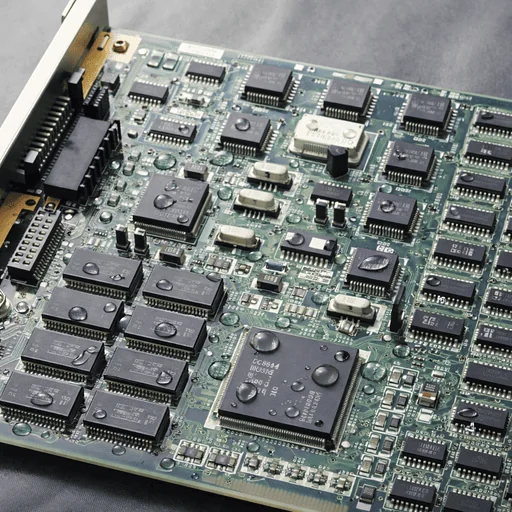 Leiterplatte mit Wassertropfen die abperlen