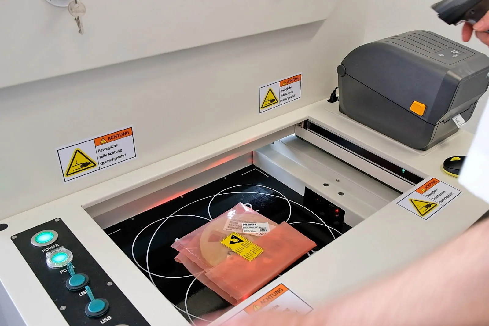 Verwendung des Röntgen-Bauteilzählgerätes